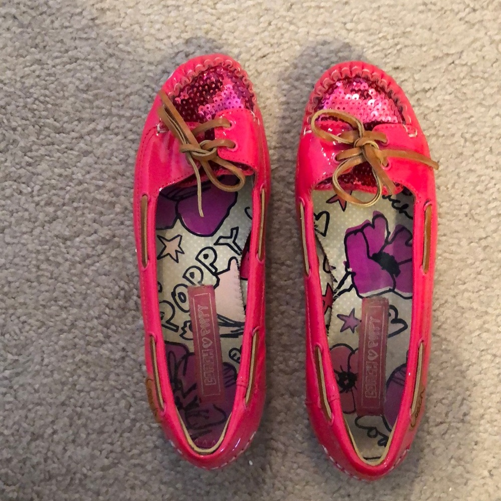 Coach sequins flat shoes